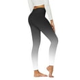 thumbnail image 3 of YUEHUA Women's Ombre Gradient High Waist Yoga Leggings, Tummy Control Butt Lifting Pants, Stretchy Compression Workout Tights for Yoga & Fitness, 3 of 5