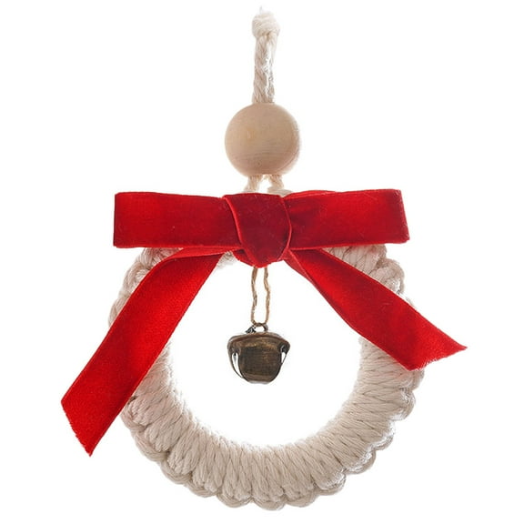 MLINS Red Wall Ornament for Bedroom Decor Elegant Handmade Artwork 6.5 Inches