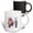 Multicolor, variant on 3drose, Stunning Letter M. Floral Monogram, Decorated with Rose Flowers Art, 11oz Magic Transforming Mug