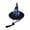 Blue, variant on Sruoe Halloween Ghost‑Print Witch Hat for 23 Inch Porch Goose Statue, Decorative Holiday Hat for Lawn Goose Figurine