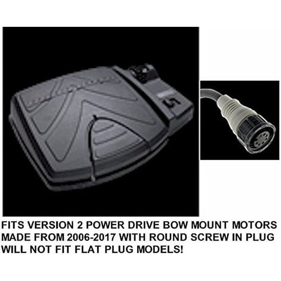 Minn Kota 2774725 or 2994728 V2 Bulk PowerDrive Corded Foot Pedal for Boat trolling Motor