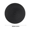 thumbnail image 5 of Tuvgenk Woven Table Mat Easy Clean Cotton 13 Inch for Coffee Office Table Placemat Waterproof Black Stain Resistant for Outdoor Party Decor Round, 5 of 5
