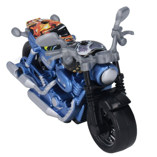 Modelo de Exhibición de Motocicleta BuyWeekMX Mini Motocicleta de Aleación Juguete Extraíble