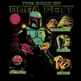 thumbnail image 2 of Women's Star Wars: The Book of Boba Fett Distressed Character Line-up  Graphic Tee Black 2X Large, 2 of 4