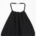 thumbnail image 5 of Women Said Feather Hem Short Minidress Summer Sleeveless Turtleneck Loose Fit Dresses Birthday Outfits for Women plus Size Dress Long Gown plus plus Party Dress Women's Party Dress 22w Dress Swing, 5 of 8