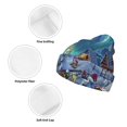 thumbnail image 3 of Kdxio Christmas Tree Winter Beanie for Men Women Beanie Knit Hat Cuffed Cap Beanie Knit Chunky Snow Cap, 3 of 6
