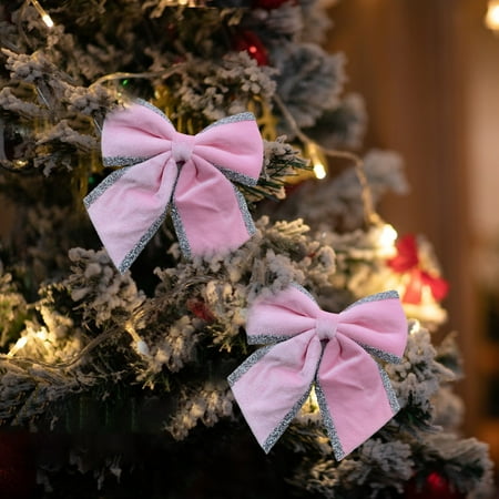 

2024 New in Clearance Christmas Day Gifts for Girls and Women Bow With Ponytail Holders Complete Your Cheerleader Outfit Uniform Strong Hair Ties Bands Elastics