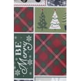 thumbnail image 5 of Winter Wonder Lane Vinyl Tablecloth PEVA Flannel Backed, Christmas Patchwork Print  52" x 90", 5 of 6