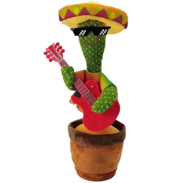 Juguete De Peluche De Cactus Bailando, Juguete De Cactus Eléctrico Que Puede Cantar Y Bailar, Regalos De Juguete De Descompresión Para Niños matsuzay FN007807-04
