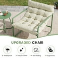 thumbnail image 6 of Poteban Outdoor Bistro Sets, 3 Piece Patio Chairs with Padded Cushions Patio Bistro Furniture Set with Side Table for Porch, Balcony, Backyard, 6 of 8