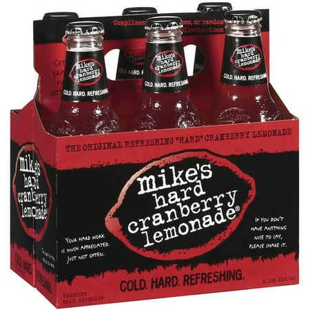Mike's Hard Lemonade Hard Cranberry Lemonade Premium Malt Beverage, 6ct