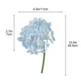 thumbnail image 2 of Kugisaki Artificial Flowers Fake Flowers Silk Hydrangea Arrangements Wedding Bouquets Decorations Plastic Floral Home Kitchen Garden Party Festival Bar DIY, 2 of 7
