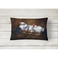 thumbnail image 2 of Carolines Treasures BDBA0081PW1216 Roosting Rooster and Chickens Fabric Decorative Pillow 12H x16W multicolor, 2 of 3