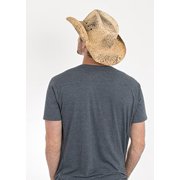 Peter Grimm Drifter Hats, Woven Straw Hat Unisex, Cowboy & Cowgirl Black, Maverick