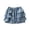 X6 Blue, variant on Ticikt Little & Big Girls Stylelish Summer Denim Shorts Elastic Waistband Flower Ripped Jeans,Color:Blue,Size:7-8 Years