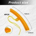 thumbnail image 2 of 4 PCS Car Tire Changing Rim Protector, Auto Wheel Changing Rim Protector, Fixing Tyre Rim Changer Guard, Tire Changing Edge Savers Tool for Most Cars Motorcycles SUVs (Yellow, 19.5cm), 2 of 5