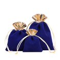 thumbnail image 2 of 30 bolsas de regalo de terciopelo ZHCH mini bolsa ligera con cordón para joyería azul 3 tamaños, 2 of 4
