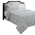 thumbnail image 1 of HOMETRENDS 3-Piece Black/White Rose Duvet Cover Set, King, 1 of 5