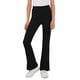 thumbnail image 4 of Pantalones de yoga acampanados de color liso para niñas, con bolsillos y cintura elástica, de poliéster, tallas medianas y grandes., 4 of 9