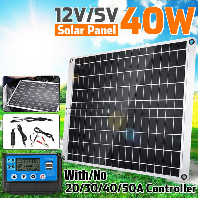 340W/240W 18V Flexible Monocrystalline Solar Panel Connector Car Boat Waterproof 
