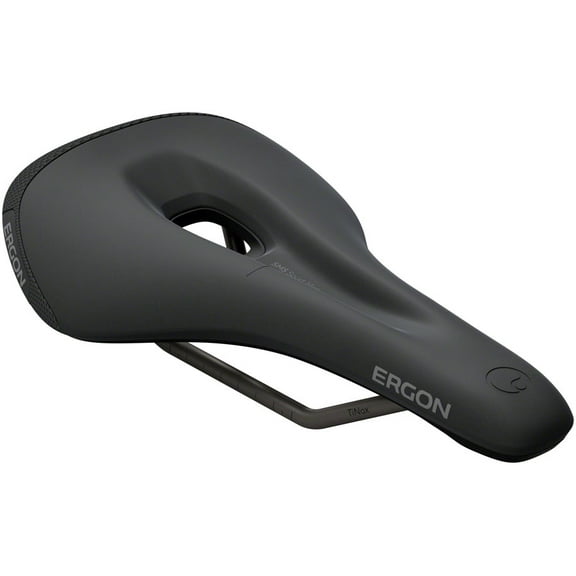Ergon SMS Sport Saddle - TiNox XP, Black, Men's, Medium/Large