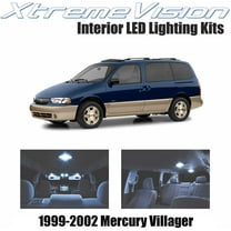 XtremeVision Interior LED for Mercury Villager 1999-2002 9 Pieces Cool White Interior LED Kit   Installation Tool