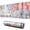 Pioneer Flower Floral, variant on Long Mouse Pads for Desk,Pioneer Flower Floral Print Pattern Desk Mats on Top Of Desks, Desk Mouse Pad Extra Large with 3mm Non-Slip Base and Stitched Edge for Gaming,Office,Work,Home 31.5"x11.8"