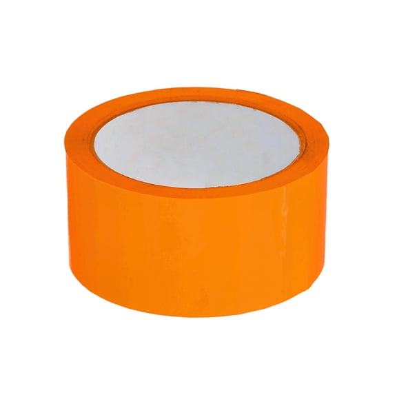Shield Tape 6 Rolls Orange Color Carton Sealing Packaging Packing Tape 2 Mil Thick 1.88 Inch x 110 Yards
