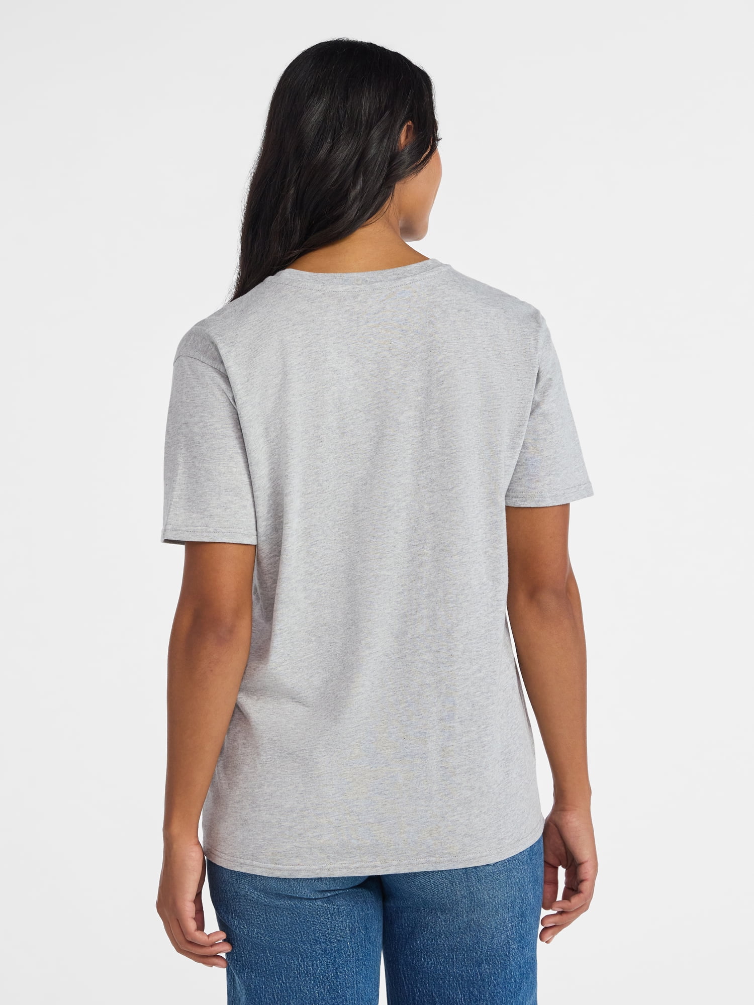 Time and Tru Women's Grateful Dead Dancing Bear Line Up Graphic Tee with Short Sleeves, Sizes XS-XXXL