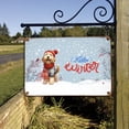 thumbnail image 3 of Hello Winter Goldendoodle Smiling in Red Scarf Hat Welcome Christmas Horizontal Metal Aluminum Sign Doodle Dog Lover Gifts Idea Wall Art Home Decor - 00017, 3 of 5