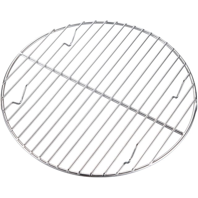 CAMPINGMOON Grille de Refroidissement Ronde Grille de Rôtissage pour Cuisson en Acier Inoxydable W24 Diamètre Φ9.5 Pouces/φ24cm