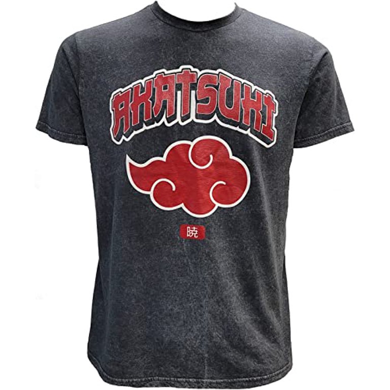 Naruto Shippuden Akatsuki Cloud Vintage Mineral Wash Adult Mens
