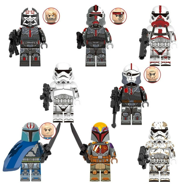 8 Pcs Star Wars Minifigures Pack Clone Force 99 Wrecker Crosshair ...