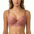 thumbnail image 5 of Push Up Bras for Women Add 2 Cups Sexy Lace Cleavage Extra Padded Plunge Bra Underwire, 5 of 6