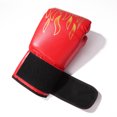 thumbnail image 3 of Guantes De Boxeo 2 uds Guantes de Kick Boxing PU Muay Thai MMA Sanda Fight Training Guante (Rojo) Tmvgtek Para Estrenar, 3 of 7