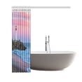 thumbnail image 2 of BPBOP Sunset Beach Lighthouse Shower Curtain 66x72 Inches Polyester Fabric Bathroom Sets Home Decor, 2 of 3