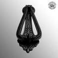 thumbnail image 2 of Renovators Supply Door Knockers for Front Door 7" Black Cast Iron Georgian Style Door Knocker w/Screws, 2 of 11