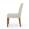 thumbnail image 4 of Noble House Benewah Fabric Dining Chair, Set of 2, Beige, Weathered, 4 of 6