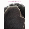 thumbnail image 3 of Toupee for Black Men NLW men 6mm hair pieces Human Hair Replacement System lace hairpiece 100% European Real Human Hair Men Breathable Fine French Lace Hair System (#1B Off Black, 8x10"), 3 of 7