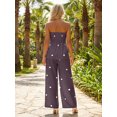 thumbnail image 6 of LMLYSoH Women's 2 Piece Casual Outfits Sleeveless Dot Print Tube Tops Wide Leg Pants Sets, 6 of 7