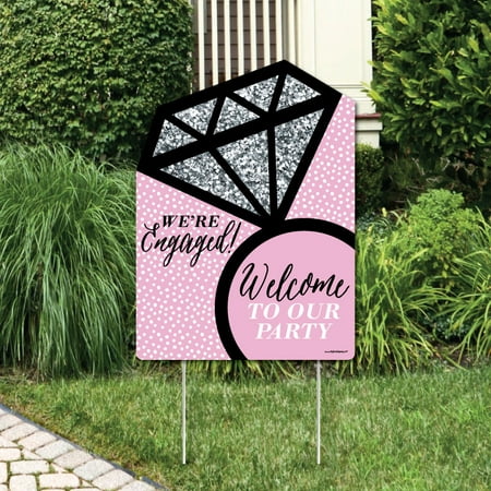 OMG, You're Getting Married! - Party Decorations - Engagement Party Welcome Yard Sign