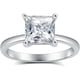 thumbnail image 3 of Anillo de compromiso con solitario de moissanita para mujer, anillos de compromiso para mujer, anillos de promesa de moissanita, 1 quilates, color D, claridad VVS1, alianza de boda de plata de ley 925, 3 of 5