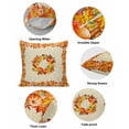 thumbnail image 6 of Decorative Throw Pillow Covers 18x18 Inch Set of 2 Pumpkin Orange Fall Decor Pillow Cases for Couch, Yellow Maple Leaves Cushion Case for Living Room Bedroom Bed Car Chair, 6 of 9
