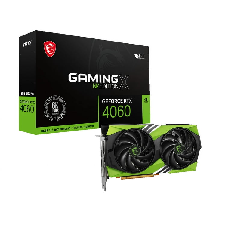 Free Shipping! MSI NVIDIA GeForce RTX 4060 Graphic Card - 8 GB GDDR6 - 7680 x 4320 - 2.61 GHz Boost Clock - 128 bit Bus Width - PCI Express 4.0 x8 - DisplayPort - 3 x DisplayPort - HDMI - Walmart.com Free Shipping! MSI NVIDIA GeForce RTX 4060 Graphic Card - 8 GB GDDR6 - 7680 x 4320 - 2.61 GHz Boost Clock - 128 bit Bus Width - PCI Express 4.0 x8 - DisplayPort - 3 x DisplayPort - HDMI - Walmart.com