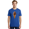 thumbnail image 2 of Chocolate-Ice-Cream-Cone Mens Graphic Tee, 100% Cotton, Casual Summer Wear, 2 of 2