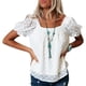 thumbnail image 2 of Top de lunares suizos para mujer,Top de lunares suizos para mujer Top de verano con mangas abullonadas para mujer Top con mangas abullonadas para mujer Estética elegante, 2 of 6