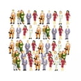 thumbnail image 1 of 2x 1: 75-1: 200 Tren Ferrocarriles Minifiguras pintadas Parque Modelo Diorama Yotijar Figuras de personas pintadas Juguetes, 1 of 10