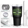 thumbnail image 7 of Rugby Is Cheaper Than Treatment - Rugby Player Tumbler with Splash Guard and Straw (30 Oz, Black), 7 of 7
