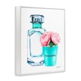 thumbnail image 3 of Stupell Industries Teal Blue Perfume Bottle and Pink Peonies, 16 x 20,Design by Amanda Greenwood, 3 of 5