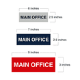 thumbnail image 2 of Basic Main Office Sign (Brushed Gold) - Small, 2 of 5